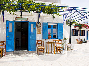 lefkes Greek café